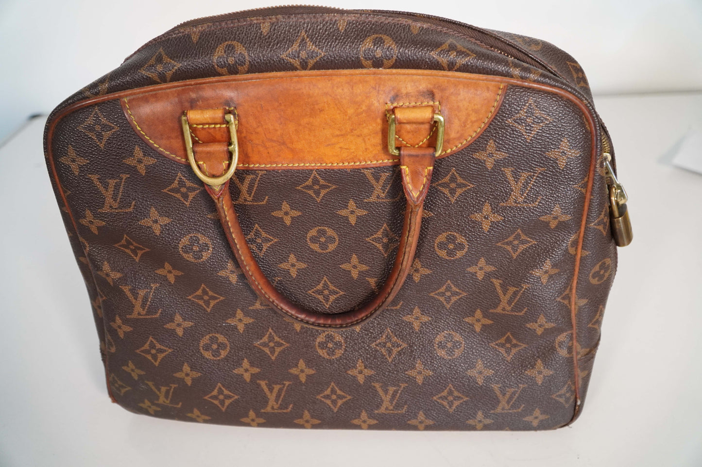 Louis Vuitton Monogram Canvas Document Bag - Authentic Early 20th Century