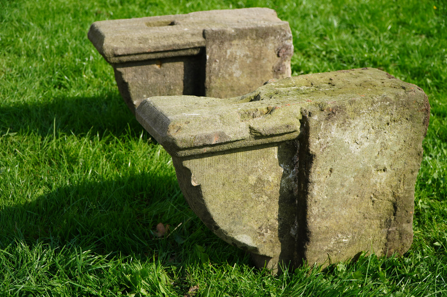 Antique Stone Corbels – Pair