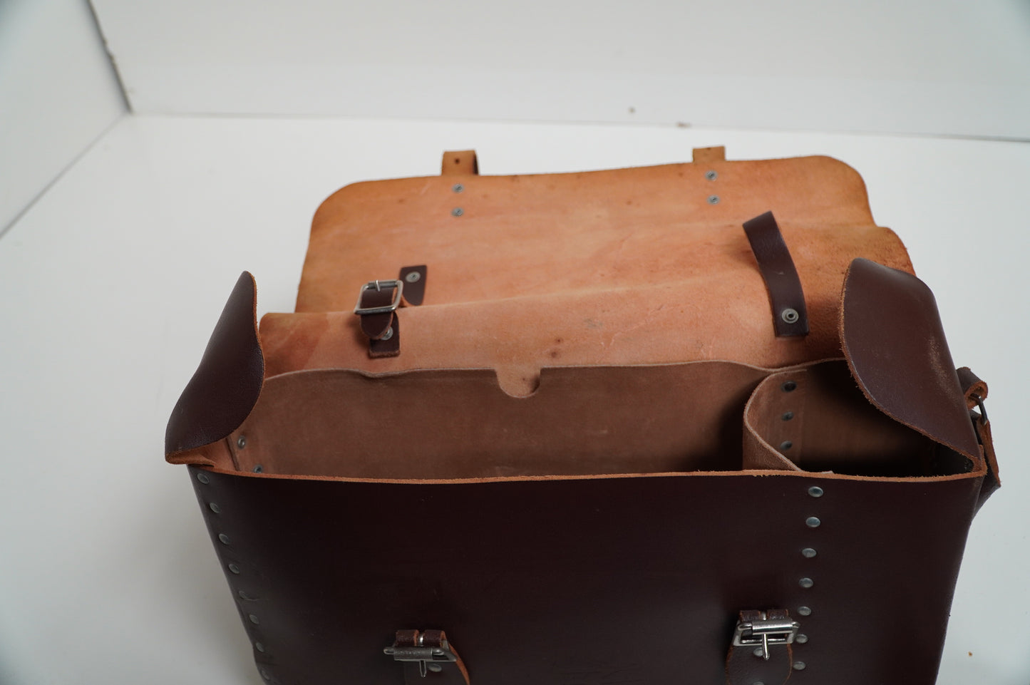 Vintage British Rail Leather Case with Attached Signal Lamp - Mid-Century Railway Equipment