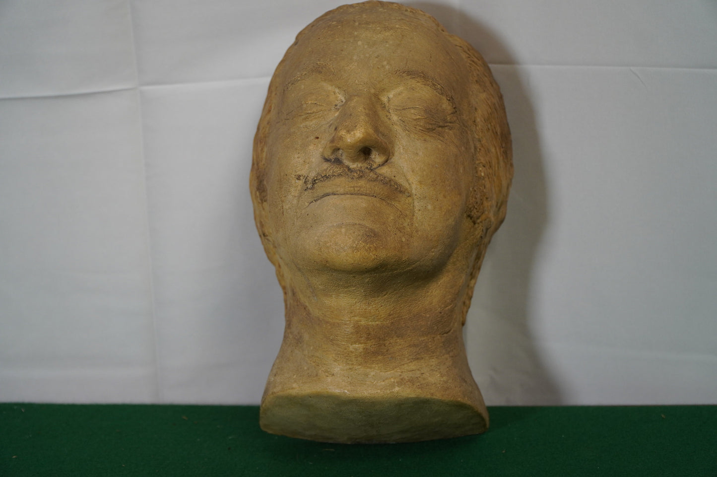 Vintage Life Mask Sculpture of a Man – Unique Display Piece